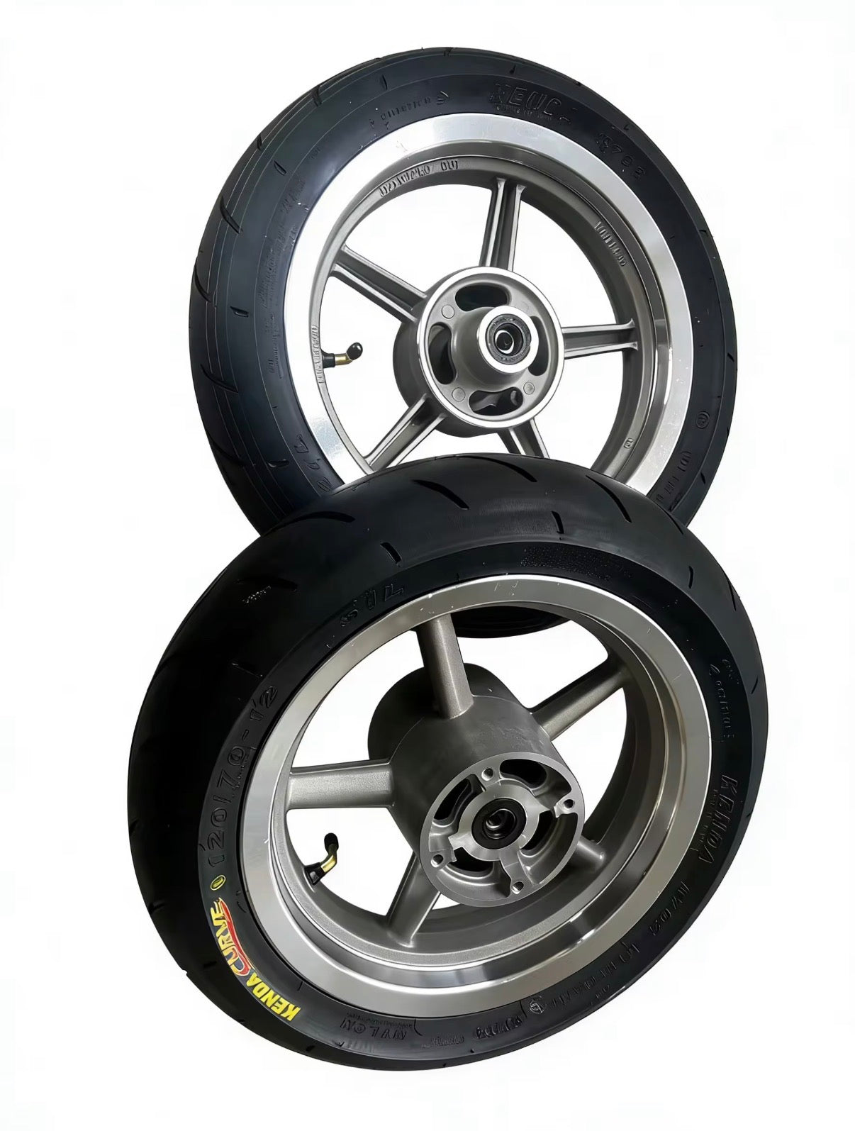 Chrome Supermoto Wheelset for Tuttio/Yozma/Mototec/Strike