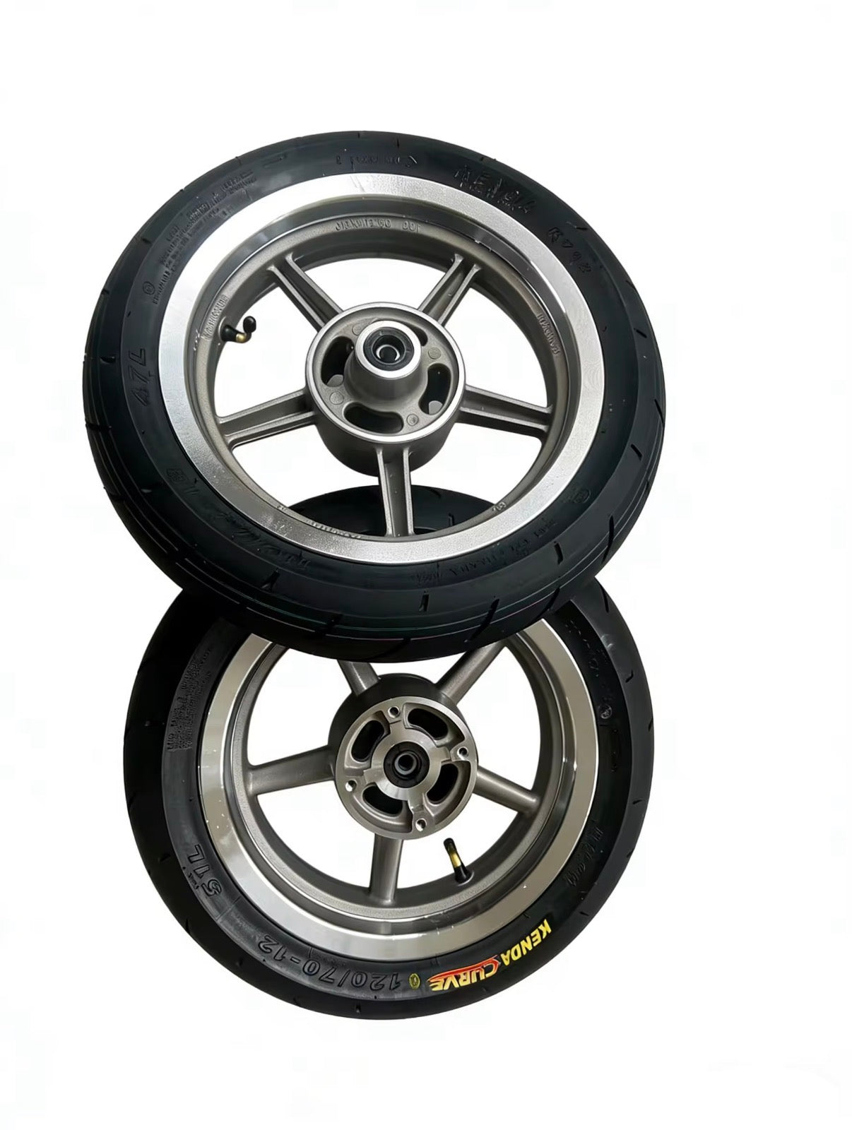 Chrome Supermoto Wheelset for Tuttio/Yozma/Mototec/Strike
