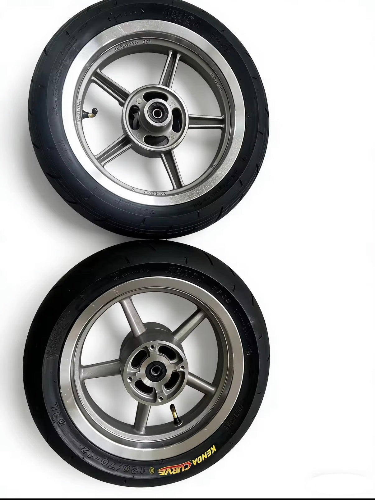 Chrome Supermoto Wheelset for Tuttio/Yozma/Mototec/Strike