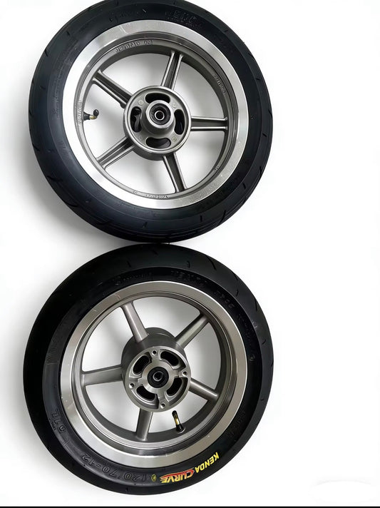Chrome Supermoto Wheelset for Tuttio/Yozma/Mototec/Strike