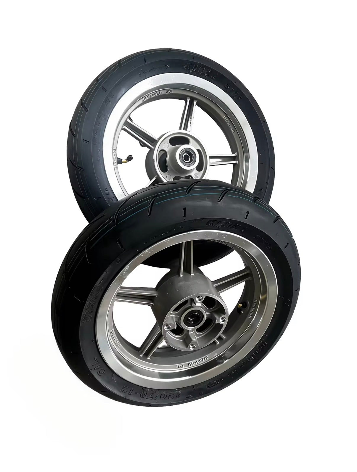 Chrome Supermoto Wheelset for Tuttio/Yozma/Mototec/Strike